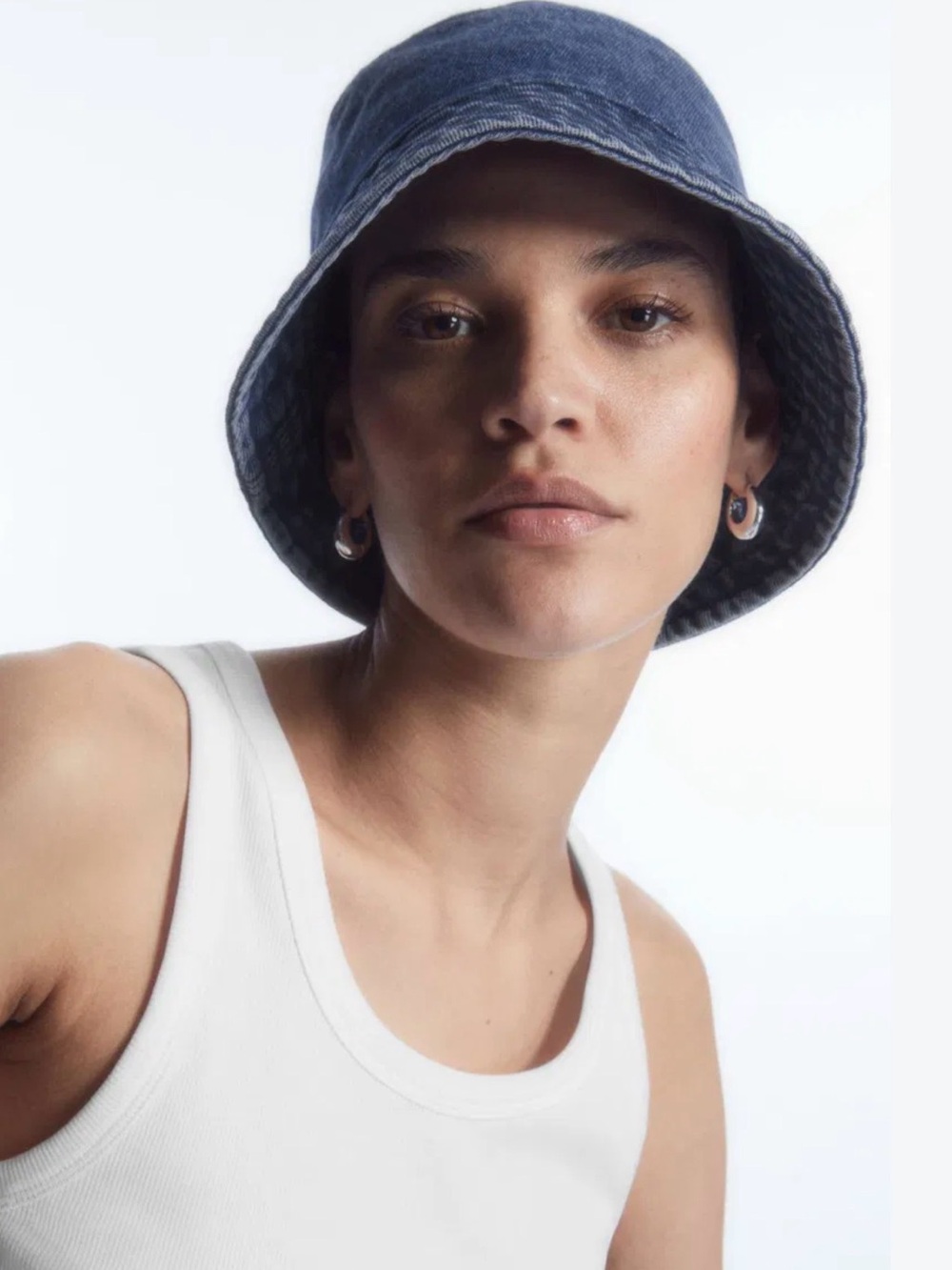 COS Denim Quilted Bucket Hat